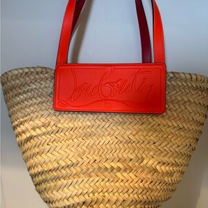 Christian Louboutin Beige Woven Tote